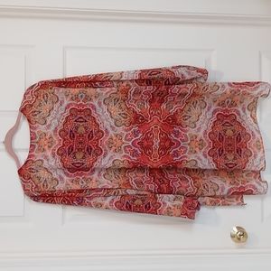 Chico's tunic top with attached tank effect.  Great colors size 16/18